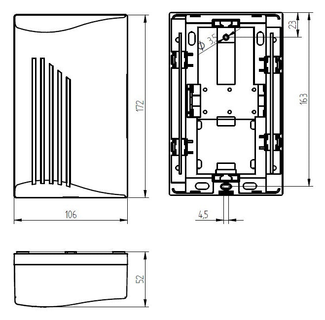 GROTHE Gong 8V/UC 83dB elektromech Kst GONG 569 Bw IP20 1-0,3A