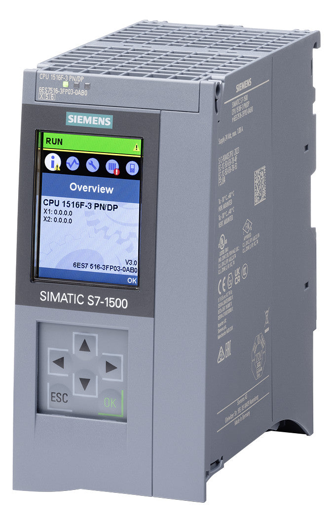 SIEMENS SPS-Steuerung modular m.Display 6ES7516-3FP03-0AB0 19,2-28,8VDC