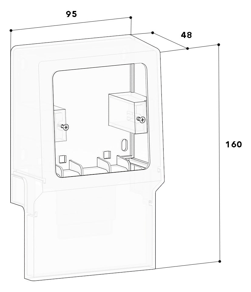 GGK Geräteträger SL-K 1f rws 70x20mm SL-GT-1 (leer)