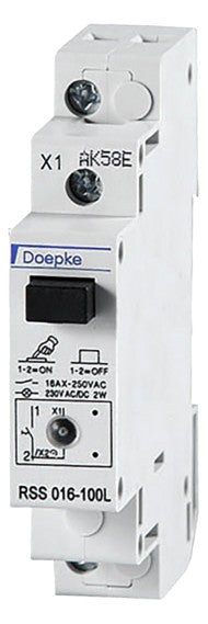 DOEPKE Steuerschalter REG 1S 16A 250V ge RSS 016-100L LED 1TE