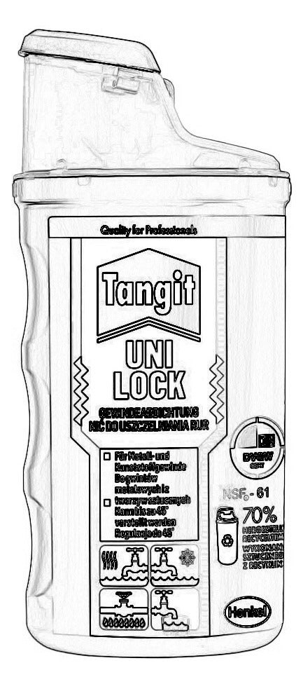 WALRAVEN Henkel Gewindedichtfaden Tangit Unilock 45x55x97 160 Meter