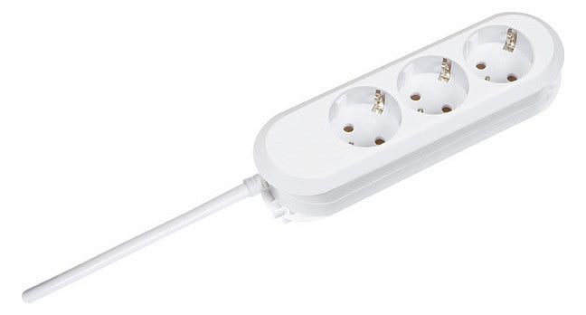 BACHMANN Steckdosenleiste 3f ws 1,5m 35° 387.270 IP20 1,5qmm