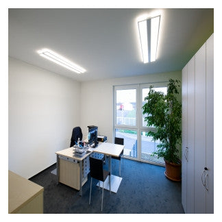 REGIOLUX LED-Deckenanbauleuchte 48W si kayak-KYAI/1500 6400 840 ET 4000K Konv