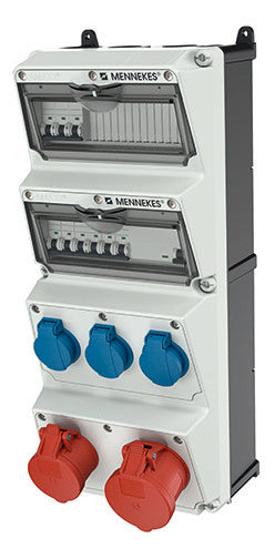 MENNEKES CEE-Kombi Kst gr IP44 3Steckd AMAXX 940080 1x16A5p400V 1x32A5p400V