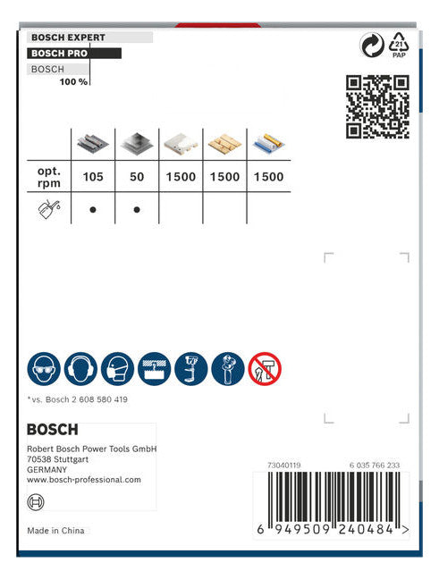 BOSCH-EW Lochsäge 83mm T44mm Sechskant LOCHSÄGE f.Gips Holz