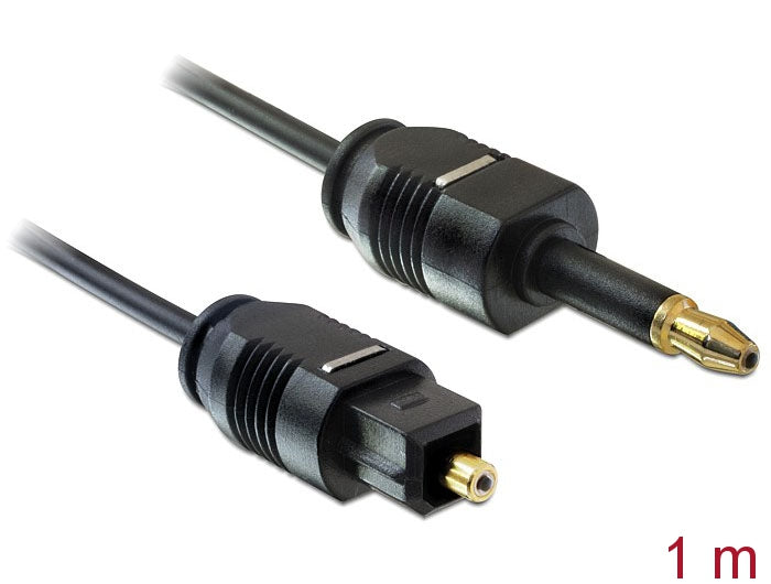 Delock Toslink Kabel Standard Stecker > Toslink mini 3,5 mm Stecker 1 m