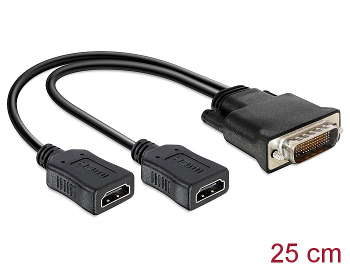Delock Adapter DMS-59 Stecker > 2 x HDMI Buchse 20cm
