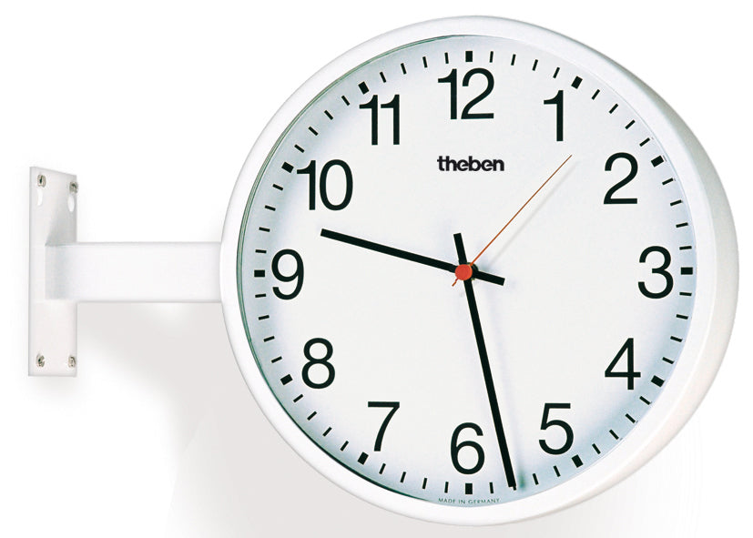 THEBEN Nebenuhr Ziffern 420mm Metall ws OSIRIA 242 AR KNX dpls