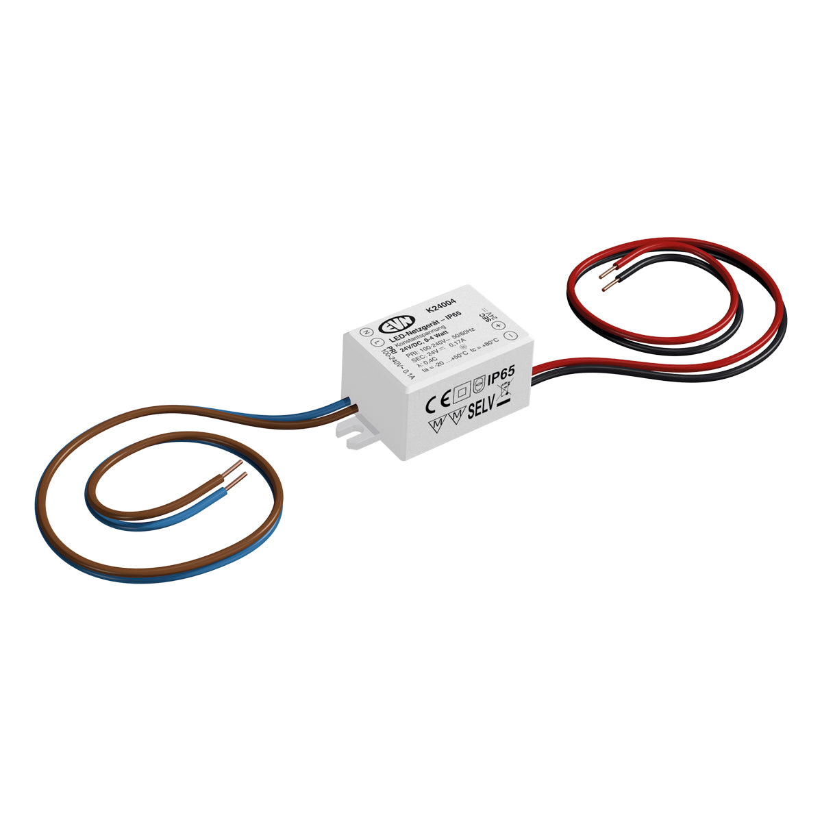 EVN LED-Trafo 0,1-4W 24V IP65 Kstgeh K24004 stat 54x27x21mm