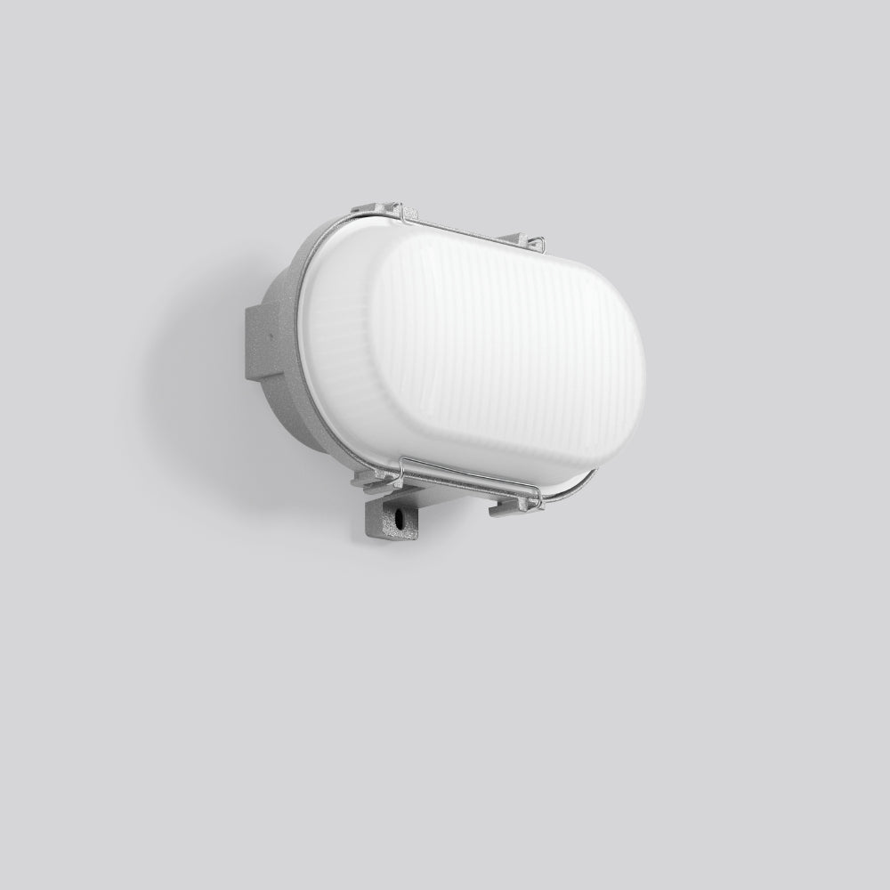 RZB LED-Ovalanbauleuchte 6,6-8,1W 920lm AluStandard 501049.004 3000-4000K gr