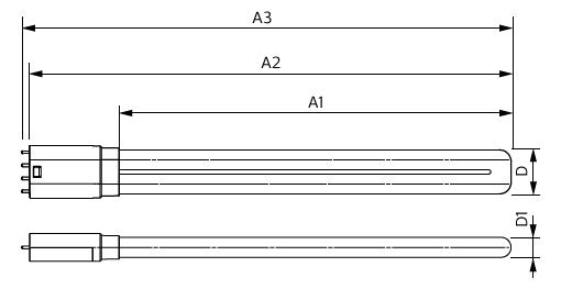 PHILIPS-LM LED-Röhrenlampe 2G11 16,5W ws CorePro LED PLL HF 16.5W 865 4P 2G1 6500
