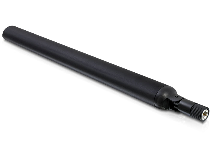 Delock LTE Antenne SMA Stecker 0,1 - 4,5 dBi omnidirektional mit Kippgelenk schwarz
