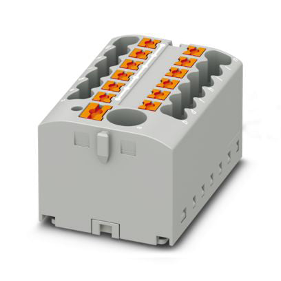 PHOENIX Verteilerblock 0,14-2,5qmm 13kl PTFIX 6/12X2,5 GY 1Etage gr 24A