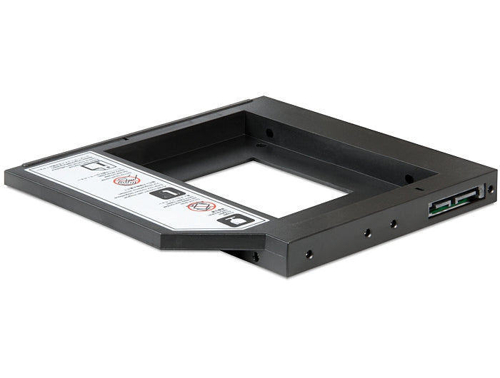 Delock Slim SATA 5.25″ Einbaurahmen (13 mm) für 1 x 2.5″ SATA HDD bis 9,5 mm