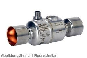 ETS 100C elektr.Expansionsventil Colibri 35 x 35 mm Durchgang-löt mit Schauglas