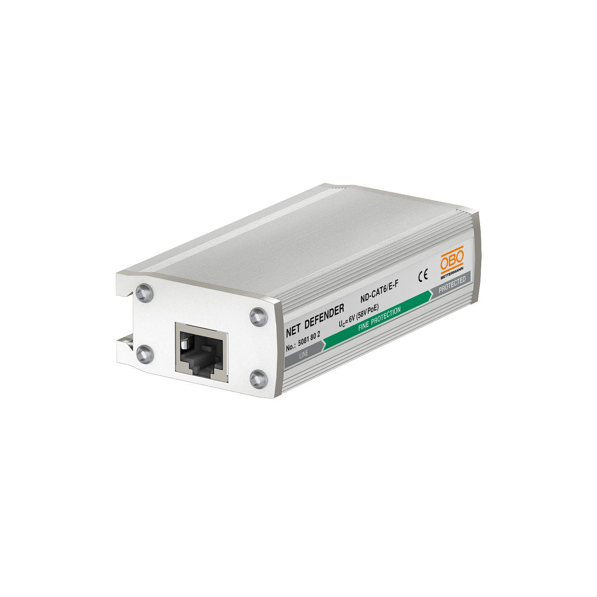 BETTERMANN Ableiter Typ3 1A Kabeladapter ND-CAT6/E-F RJ45 120Va-a 700Va-e