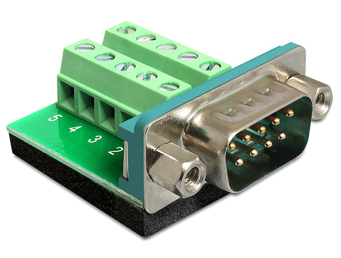 Delock Terminalblock > D-Sub 9 Pin Stecker