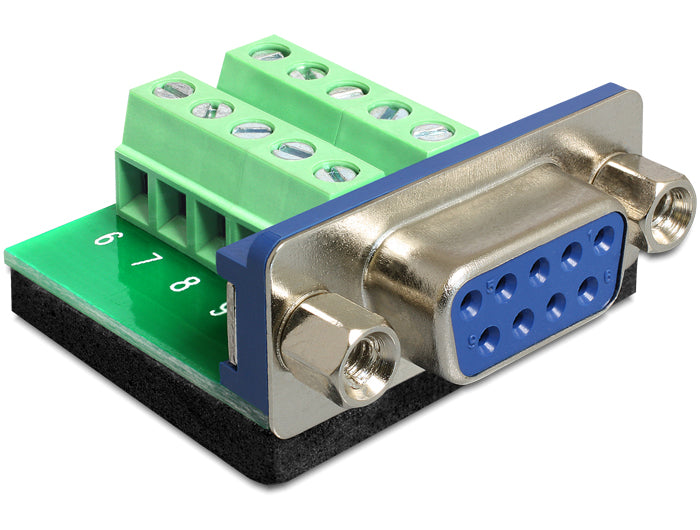 Delock Terminalblock > D-Sub 9 Pin Buchse