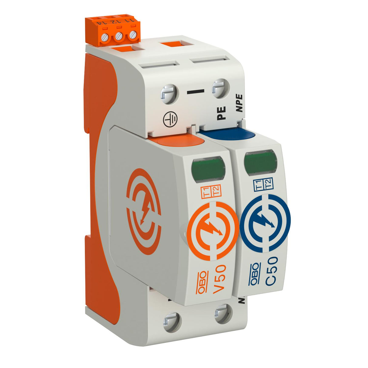BETTERMANN Kombi-Ableiter TS35 3p 230VAC V50-1+NPE+FS-280 1,3kV Fernsign 2TE