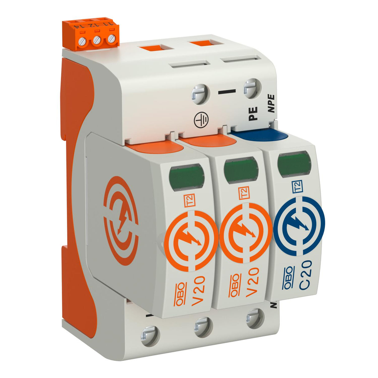 BETTERMANN Überspannungsableiter 230VAC V20-2+NPE+FS-280 Netzform-TN-C-S/TN-S/TT