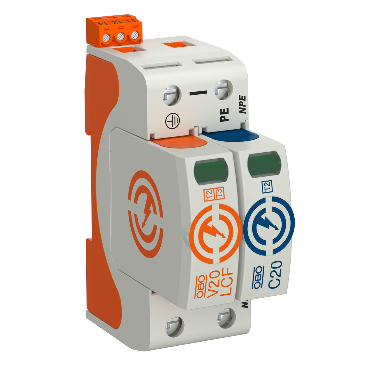 BETTERMANN Überspannungsableiter 230VAC V20-LCF-1+1+FS-2 Netzform-/TN-C/TN-C-S/T