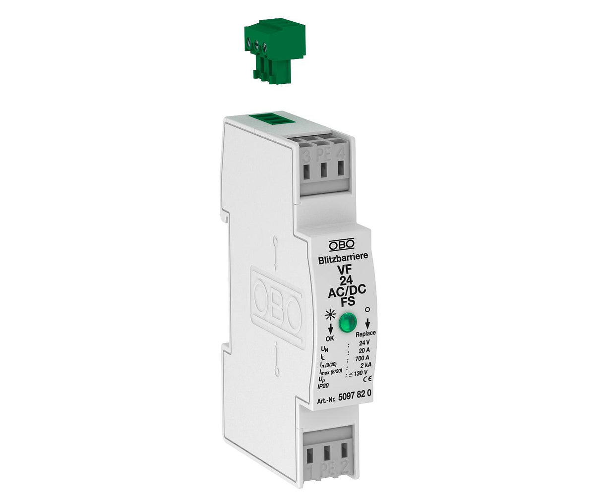 BETTERMANN Überspannungsschutzgerät opt VF12-AC/DC-FS 12VAC Klemme 1,2kVa-e