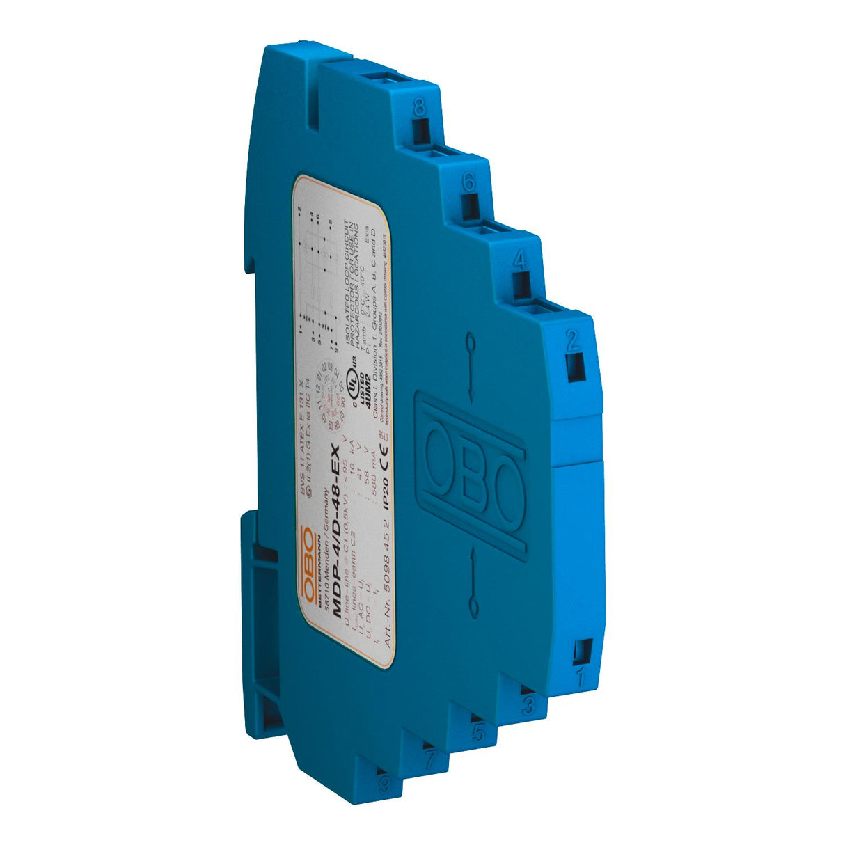 BETTERMANN Ableiter Typ3 0-41VAC 0-48VDC MDP-4 D-48-EX 0,58A TS35 Klemme 95Va-a
