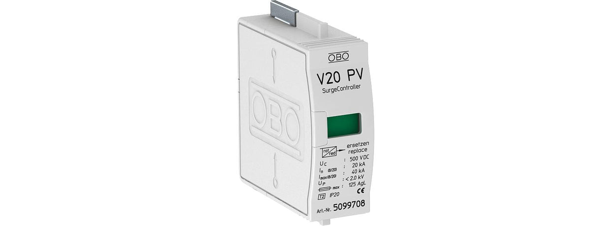 BETTERMANN Überspannungsableiter 500VDC V20-C 0-500PV DCNetzform-/TN-C/TN-C-S/TN