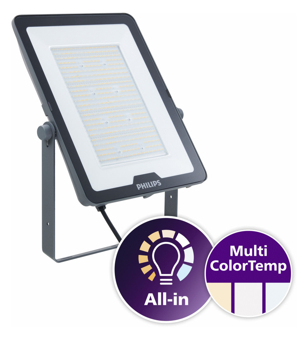 PHILIPS-LICHT LED-Anbaustrahler 180W sw Ledinaire BVP169 LED210/830_40_65 PSU 18