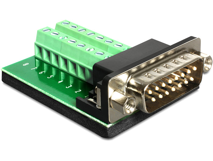 Delock D-Sub 15 Pin Gameport Stecker > Terminalblock