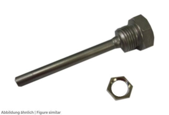 Tauchhülse 100mm,V4A,G1/2"A für Fühler 6x100 inkl. Verschr. 7000-0050-3200-000