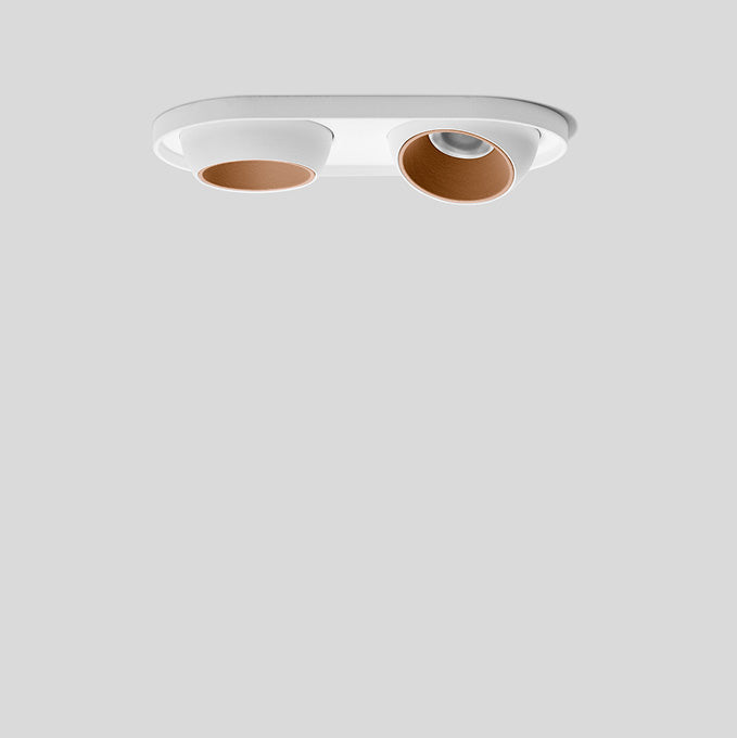 BEGA LED-Einbaustrahler 10,5W Konv DALI 51359.6K3 2LEDs ws 3000K ws 740lm ws mt