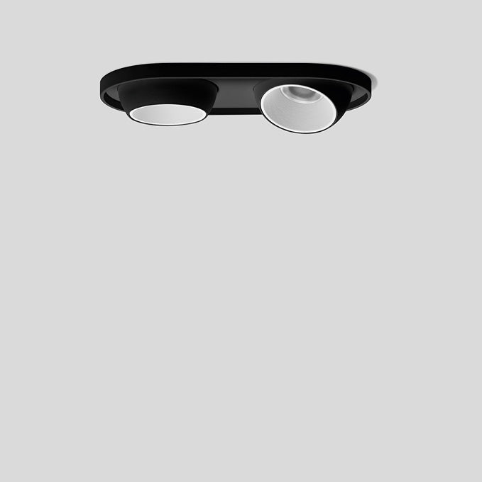 BEGA LED-Einbaustrahler 10,5W Konv DALI 51362.1K3 2LEDs sw 3000K ws 740lm sw mt