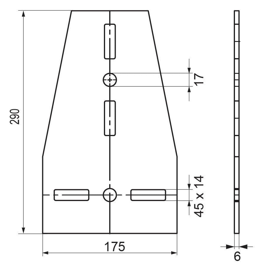 Walraven T-Verbinder Maxx TC100 fv 175x290x6 - für Maxx-Profile | 6589911