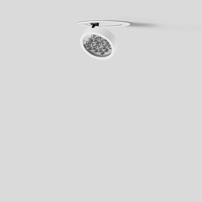 BEGA LED-Einbaustrahler 8,7W Konv 1LED 51536.1K3 ws 3000K ws 731lm ws mt Alu