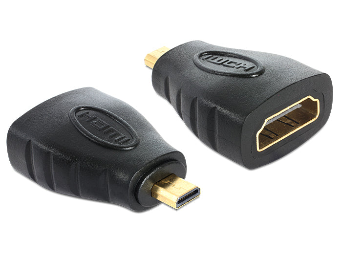 Delock Adapter High Speed HDMI - micro D Stecker zu A Buchse