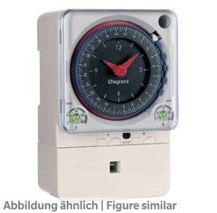 Schaltuhr Legrand PolarRex KKT 24h 2 Wechsler, analog ohne Gangreserve