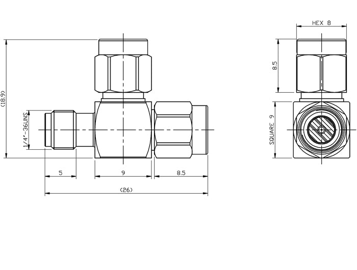 Delock SMA Stecker > SMA Stecker > SMA Buchse T-Stück