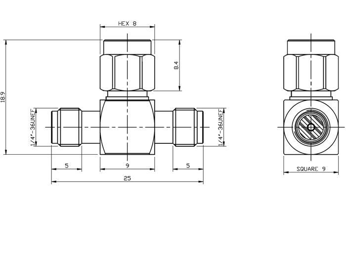 Delock SMA Buchse > SMA Stecker > SMA Buchse T-Stück