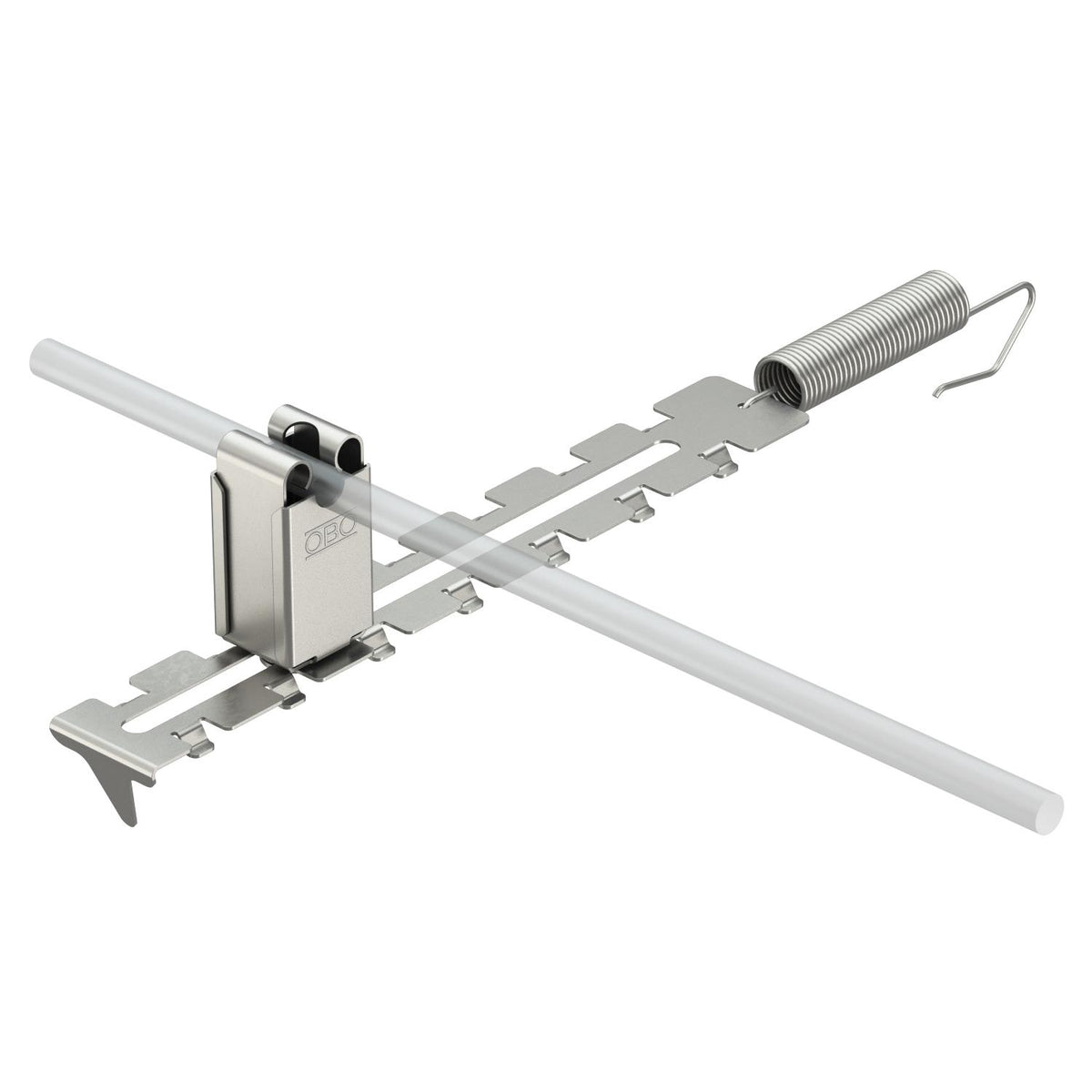 BETTERMANN Dachleitungshalter 8mm V2A 132 U 35 280-380mm First/Grat Einhäng