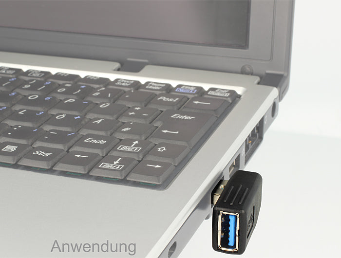 Delock Adapter USB 5 Gbps Typ-A Stecker-Buchse gewinkelt 270° horizontal