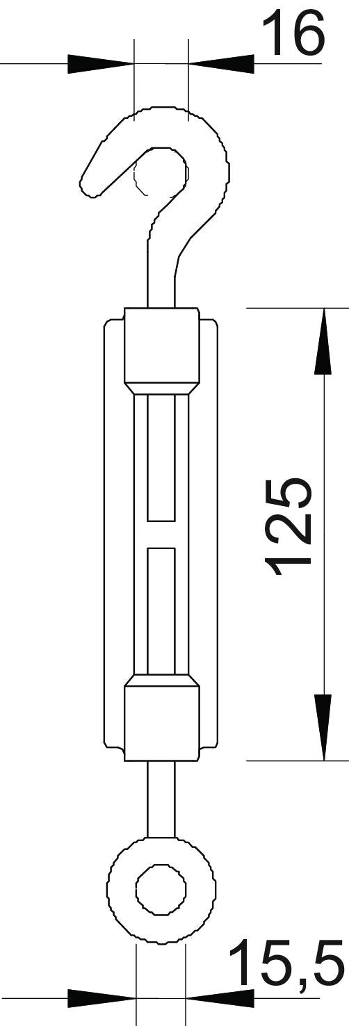 BETTERMANN Spanndrahtschelle ST g/vz 945 M12 G n.iso