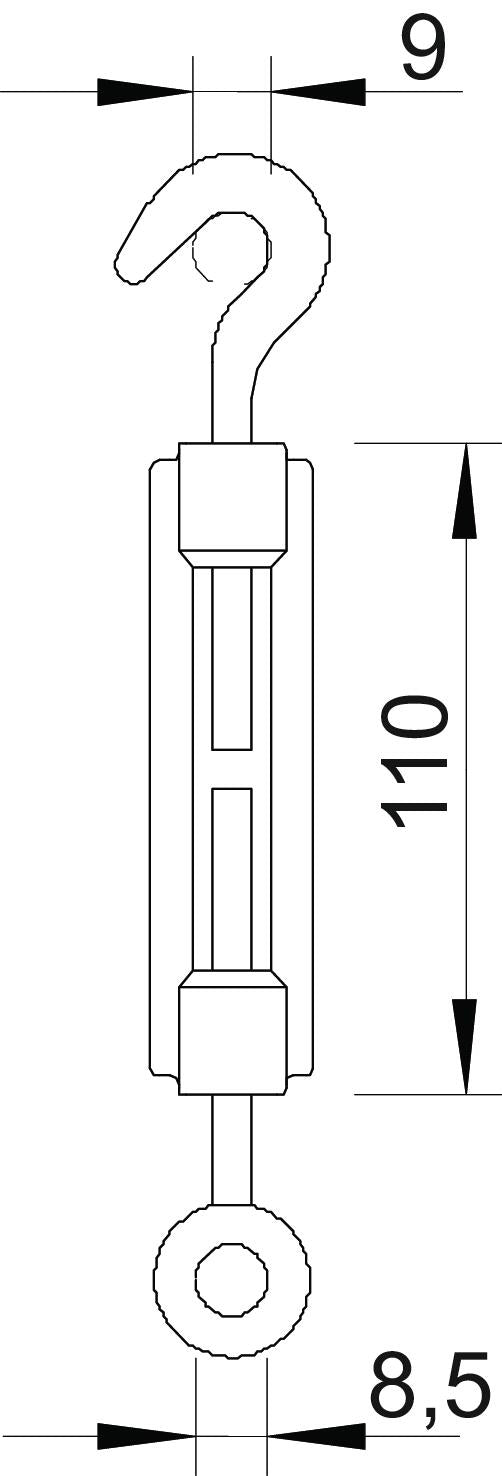 BETTERMANN Spanndrahtschelle edst unbeh 945 M6 A4 n.iso