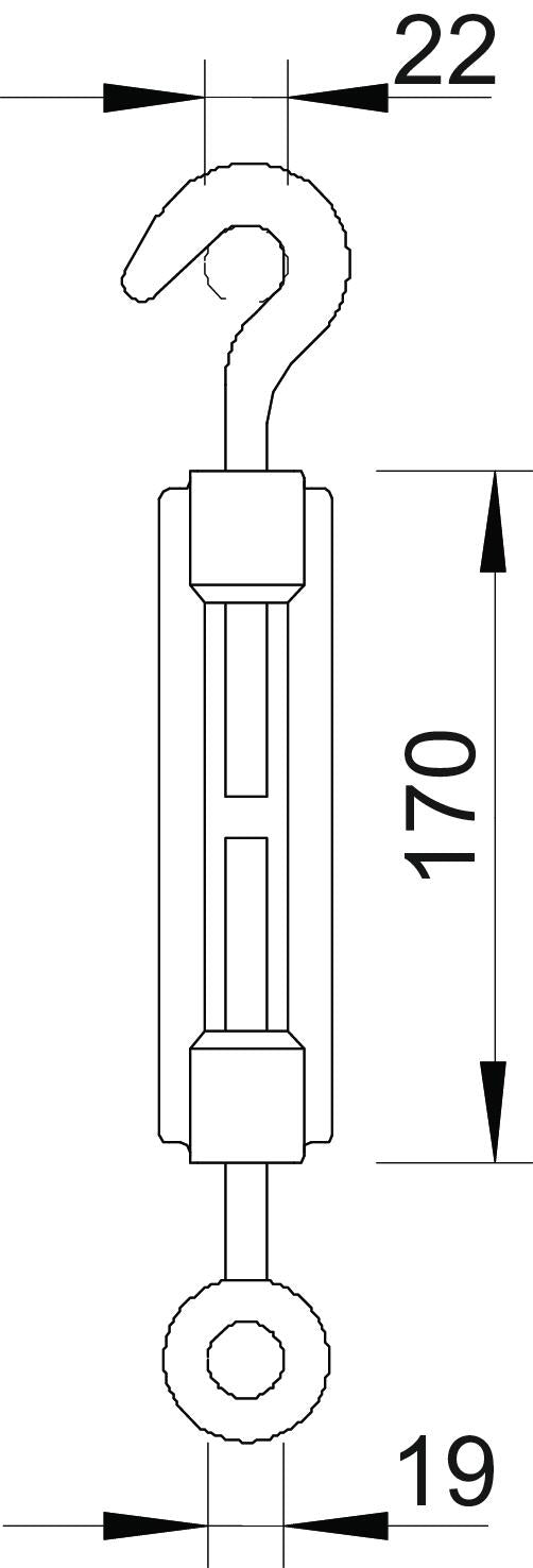 BETTERMANN Spanndrahtschelle edst unbeh 945 M16 A4 n.iso
