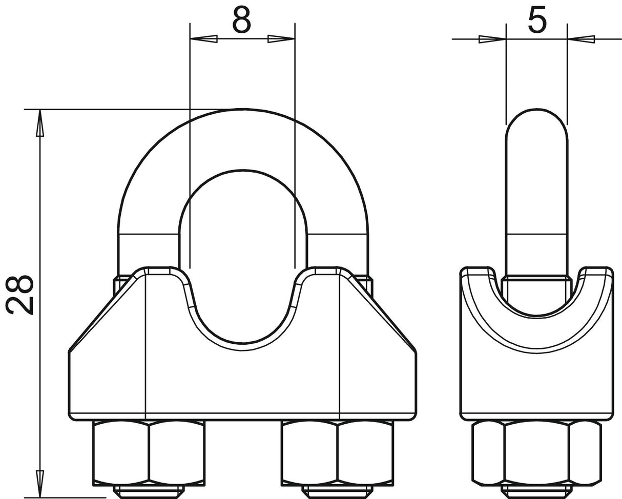BETTERMANN Spanndrahtschelle 6mm/Seil 947 6 A4 edst unbeh n.iso