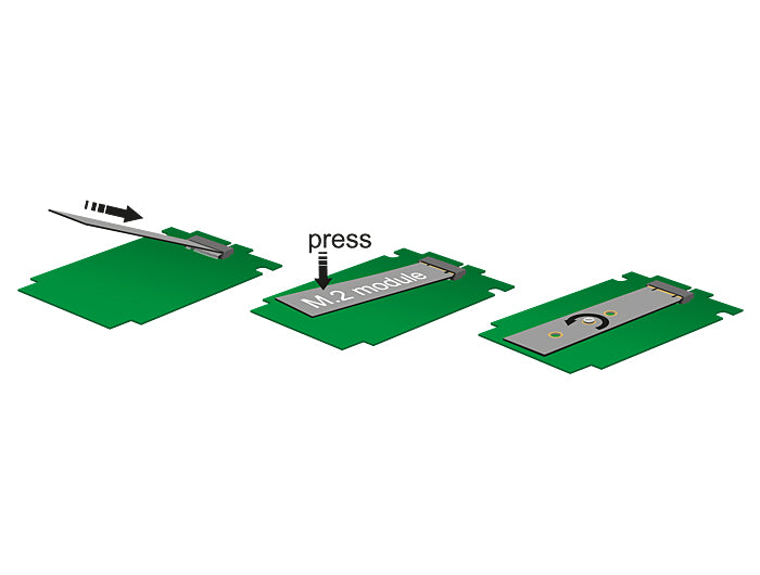 Delock Konverter SATA 22 Pin > M.2