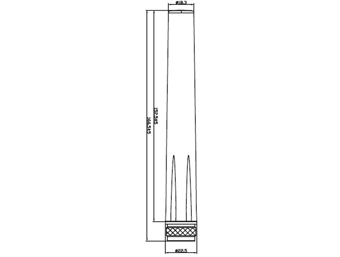Delock GSM / UMTS Antenne N Stecker 2,5 dBi omnidirektional starr outdoor weiß