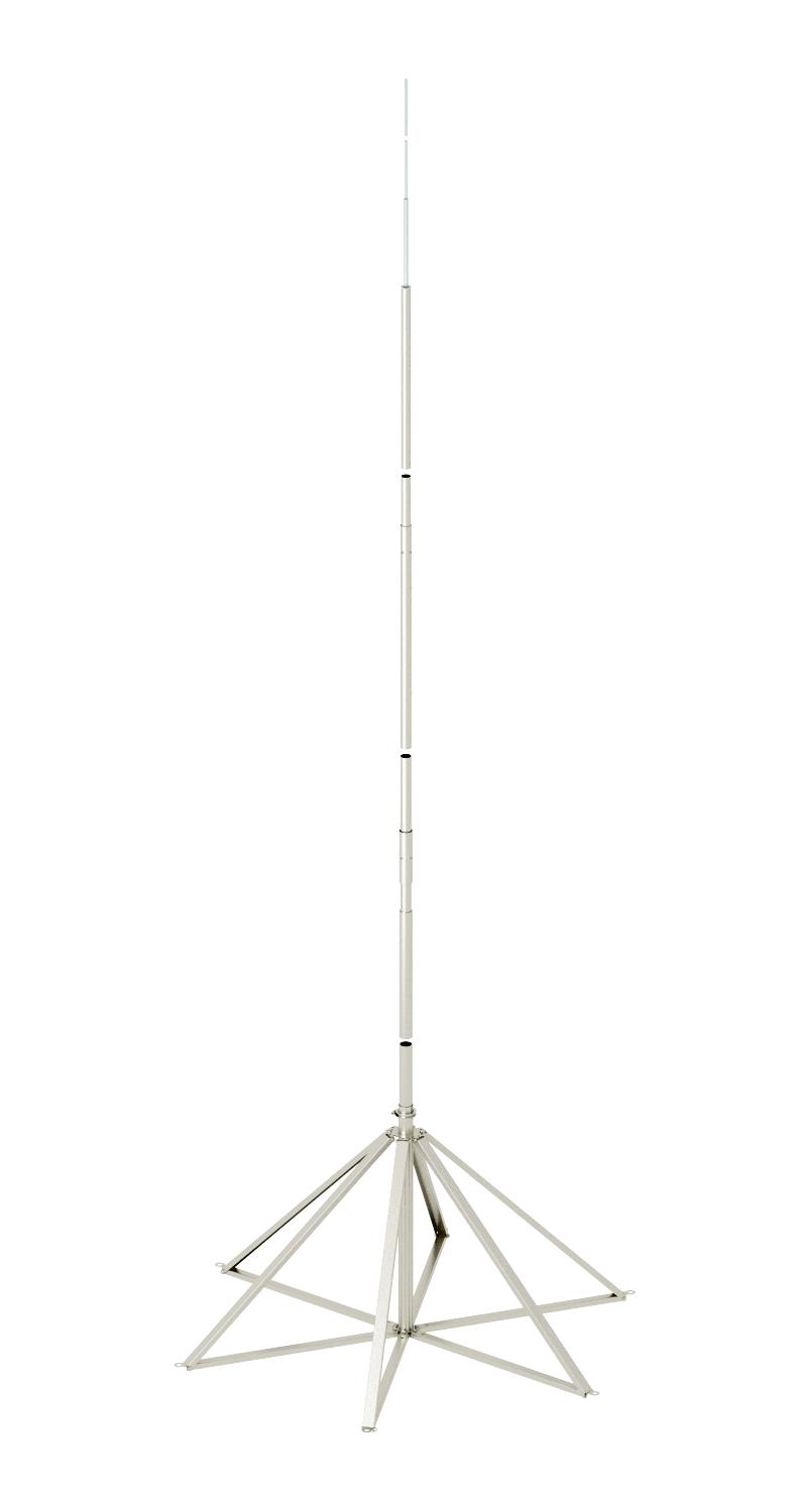 BETTERMANN Fangstange Stativ 10000mm V2A irod 10 48,3mm Rundleiter unbeh