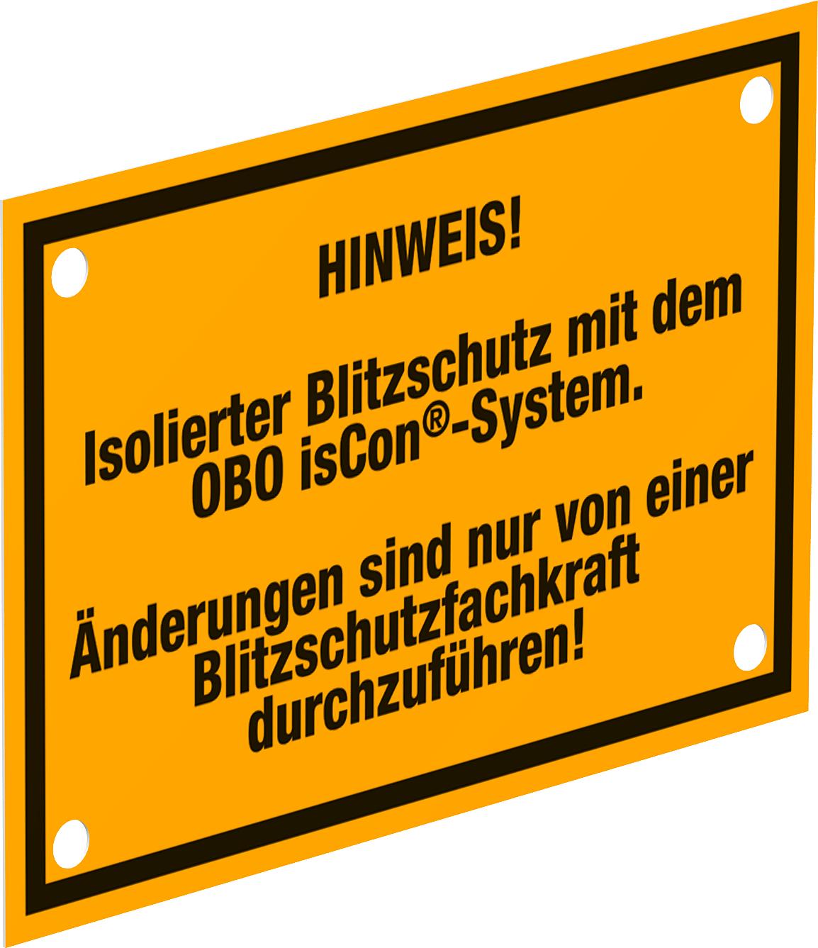 BETTERMANN Warnschild Kst ge selbstkl isCon HWS Hinweistext