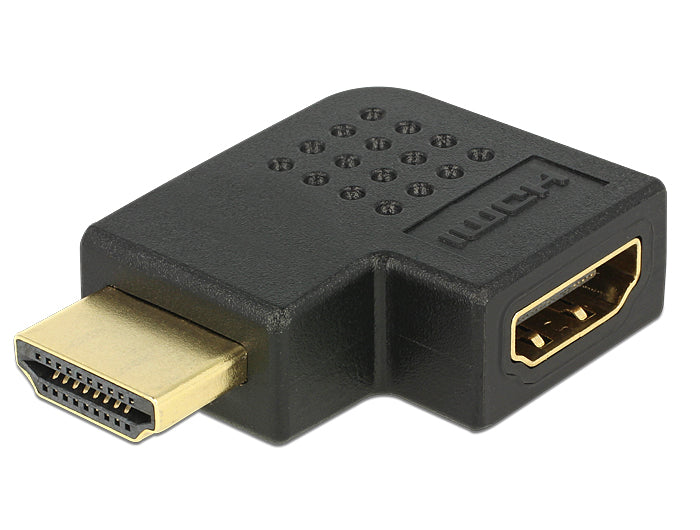 Delock Adapter HDMI Stecker zu HDMI Buchse 90° links